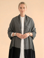 Charcoal Black Cashmere Pashmina