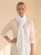 Ivory Fine wool Stole