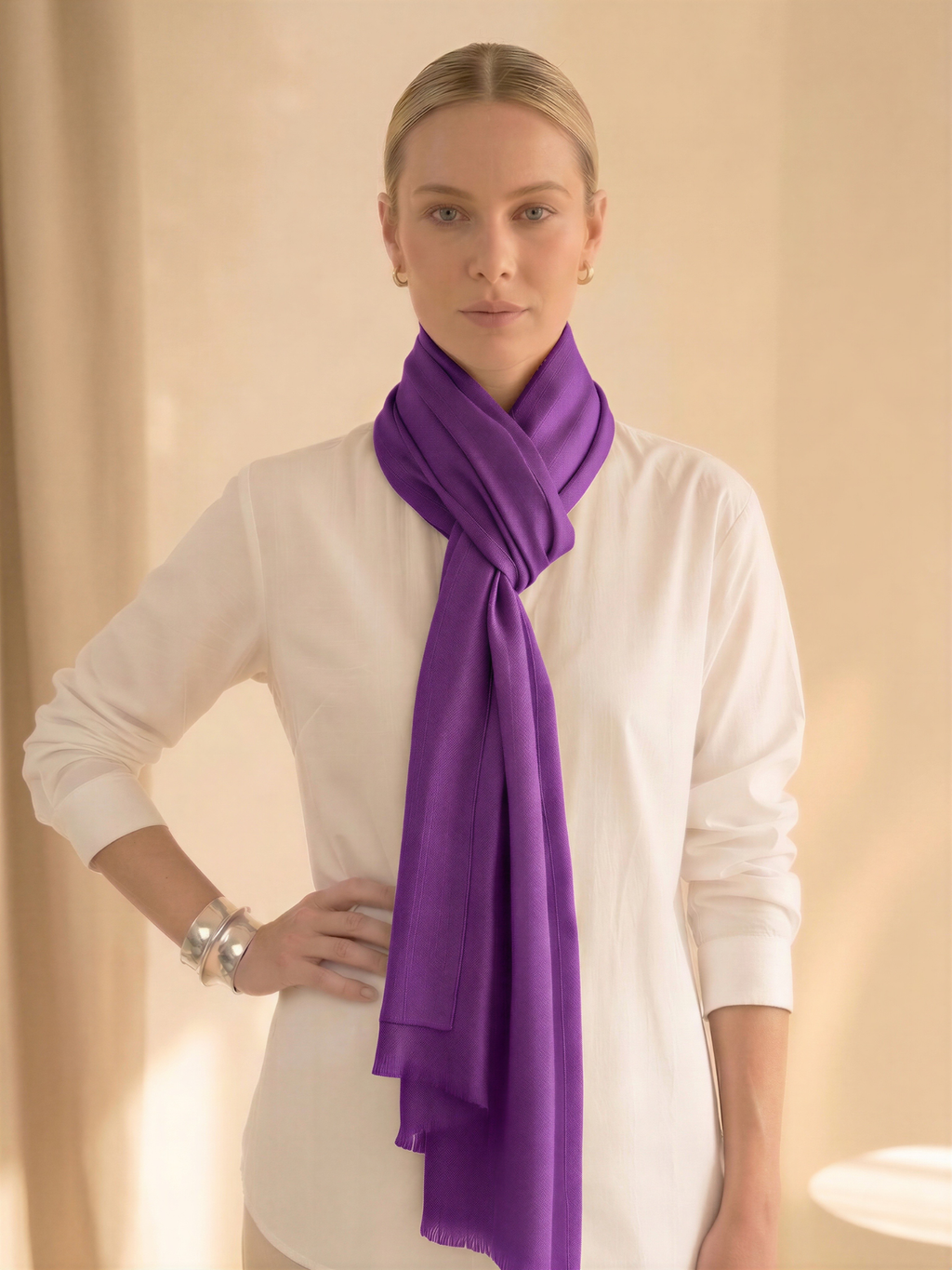 Pure Fine wool – Royal Purple