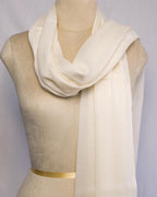 Ivory Fine wool Stole