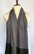 Charcoal Black Cashmere Pashmina