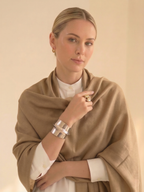 Beige Fine Woolen Stole