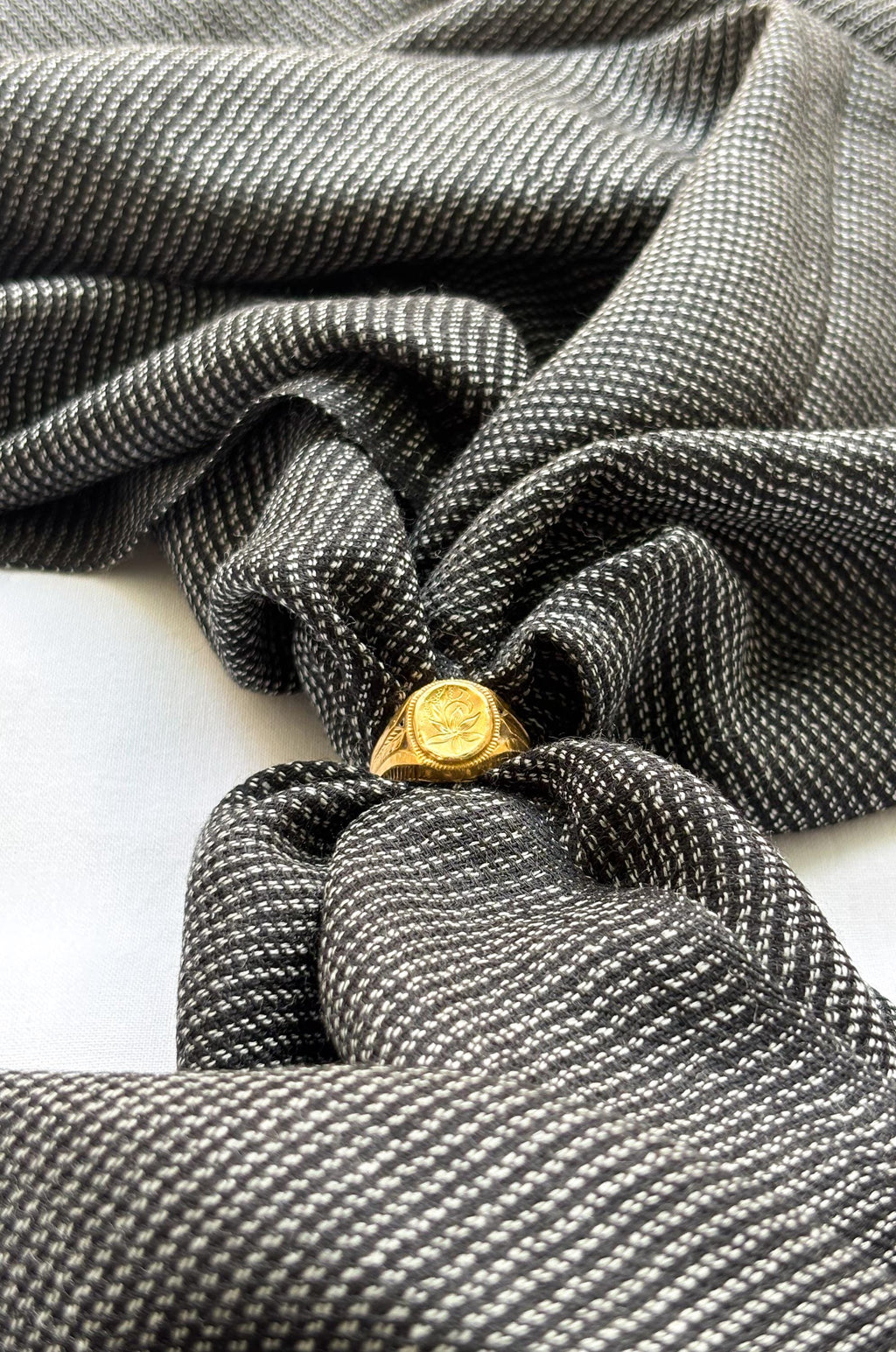 Charcoal Black Cashmere Pashmina
