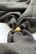 Charcoal Black Cashmere Pashmina