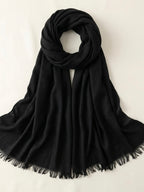 Black Fine wool Stole